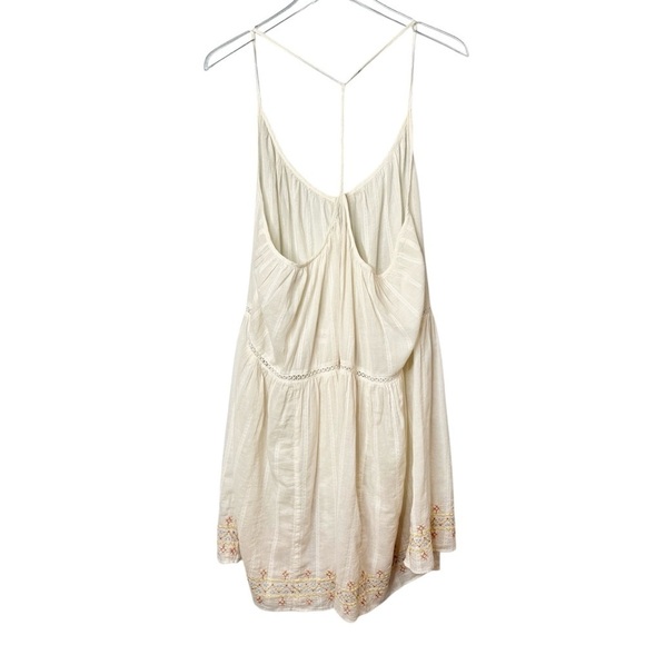 NEW Madewell Embroidered Cream Racerback Women’s Summer Cover Up Dress Sz 2X - Picture 9 of 11